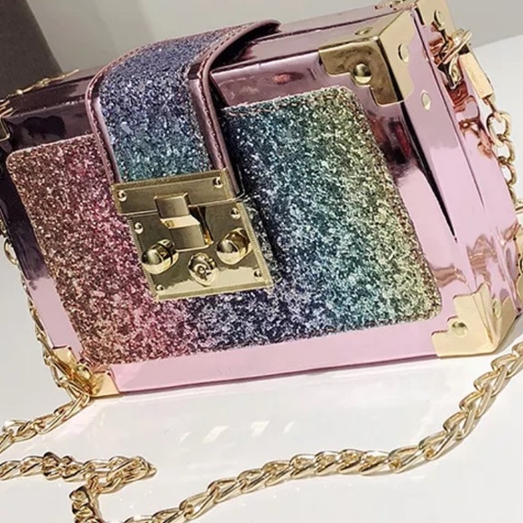 Handbags - Glitter acrylic purse